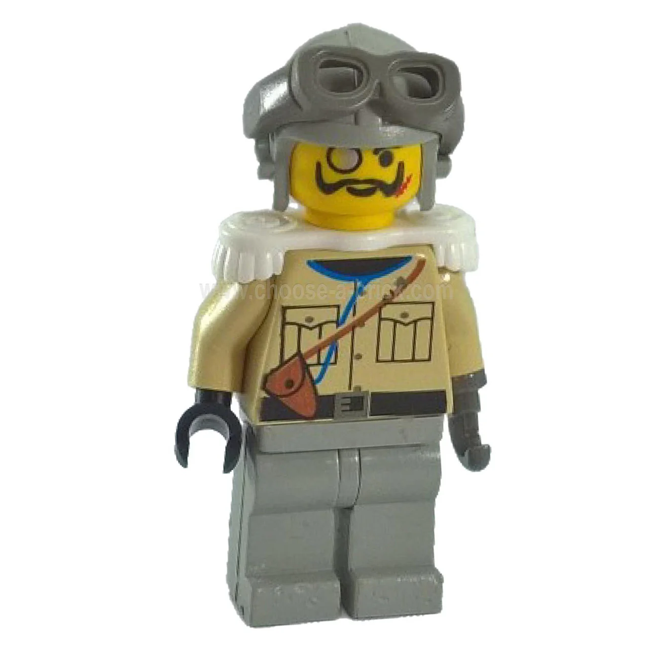 Baron Von Barron Minifigure adv005 Grey Helmet Pilot