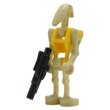 Battle Droid Commander - Yellow Torso, Angled Arm and Straight Arm - MPN sw0184 - Image 5