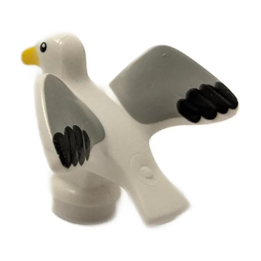 Bird - Seagull with Orange Beak and Gray Wings (12891pb01) - Image 2