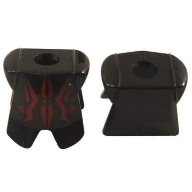 Black Minifigure, Armor Breastplate with Leg Protection, Vladek Geometric Pattern - Image 2