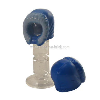 Blue Minifigure, Headgear Hood Fur-lined, Short, Narrow Facial Opening with Bright Light Blue Fur Edge Pattern - Image 2