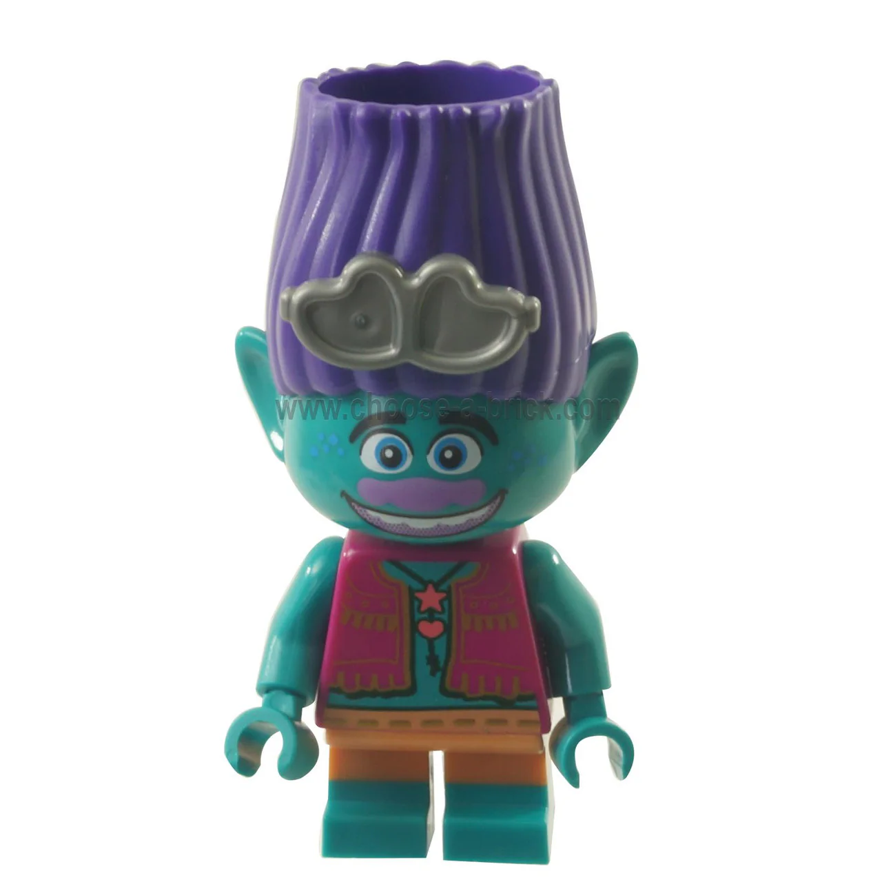 Trolls - Branch with Metallic Silver Sunglasses