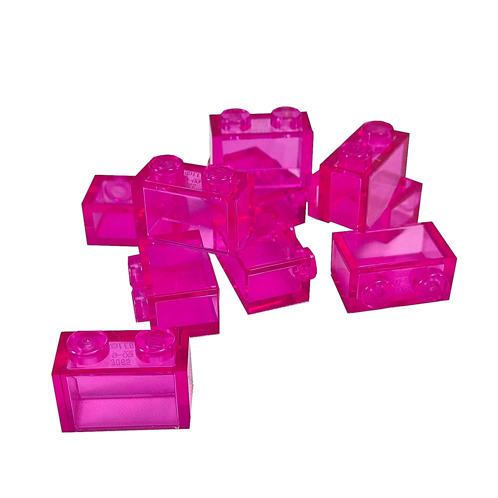LEGO® Part 3065 - Transparent Brick 1 x 2 without Bottom Tube - Image 6