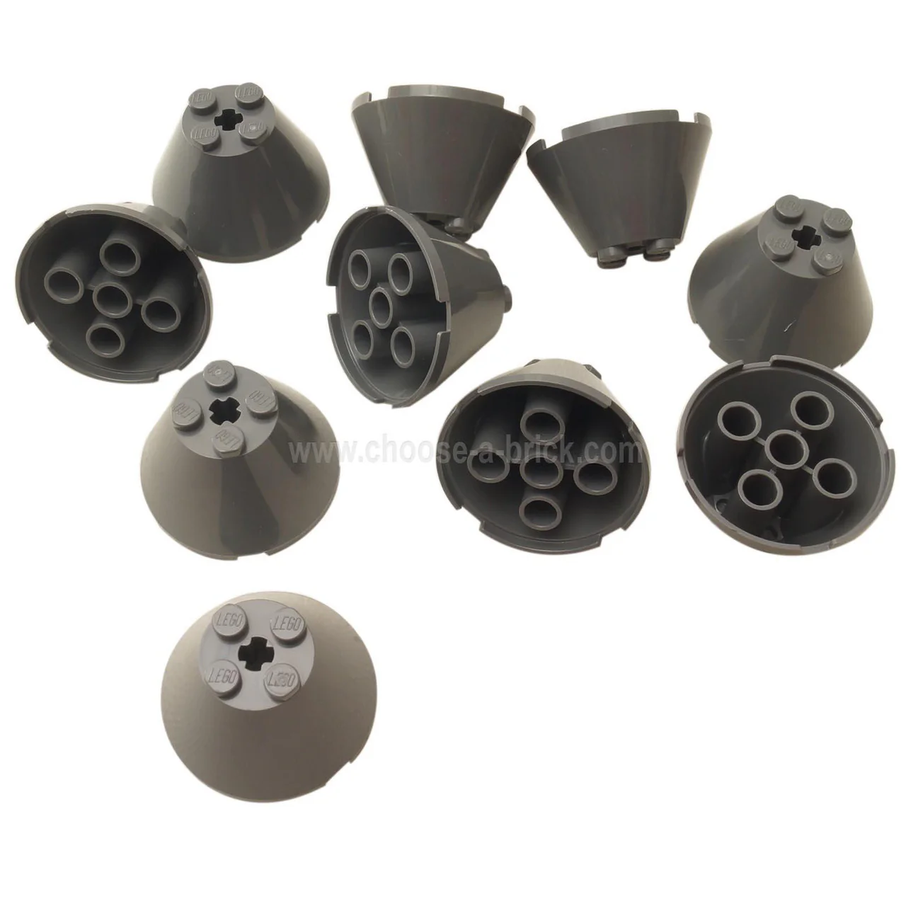 Cone 4 x 4 x 2 with Axle Hole - Image 3