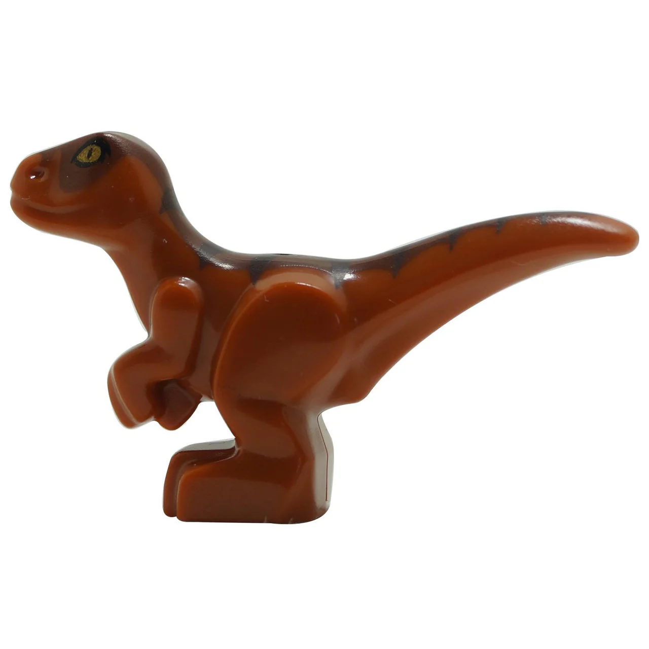 Dark Orange Dino Raptor Baby with Dark Brown and Reddish Brown Back - Image 3