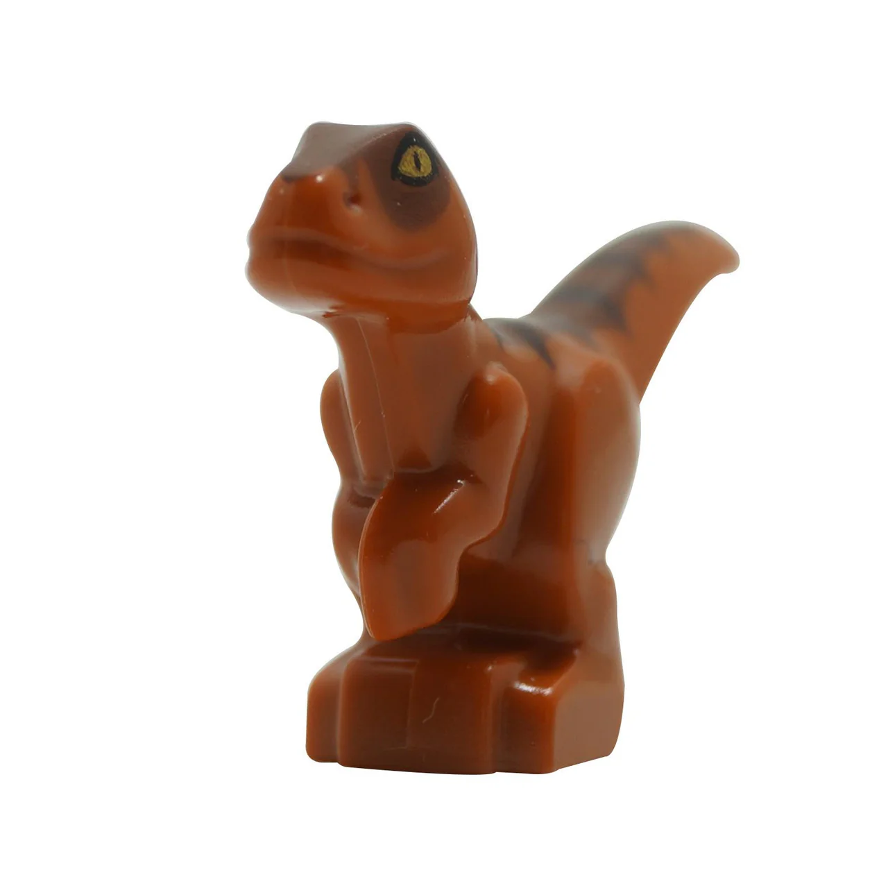 Dark Orange Dino Raptor Baby with Dark Brown and Reddish Brown Back - Image 4