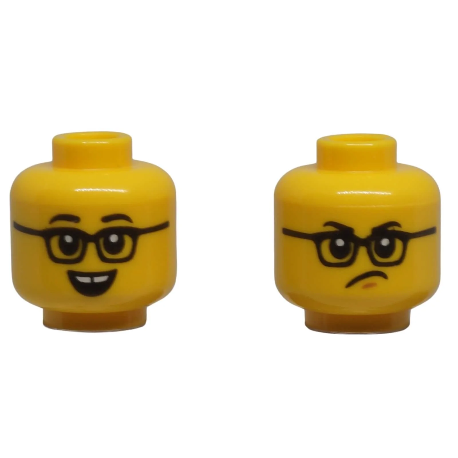 Dual-Sided Minifigure Head with Glasses 3626pb3660