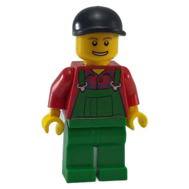 Farmer with Green Overalls and Black Cap - Image 2