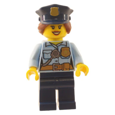 Female Police with Dark Blue Police Hat - Image 2