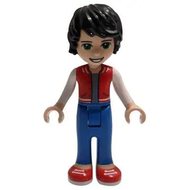 Friends Jackson, Red Shoes, Blue Trousers, Red Vest, Sand Blue Undershirt, White Sleeves - Image 2