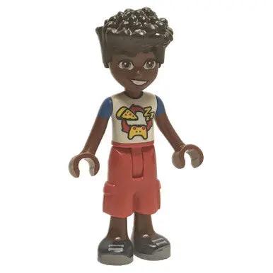 Friends Zac Mini Doll with Fun Pizza and Controller Shirt - Image 2