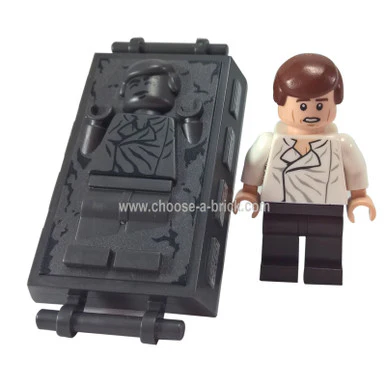 Han Solo Dark Brown Legs (75137) with Carbonite block - Image 3