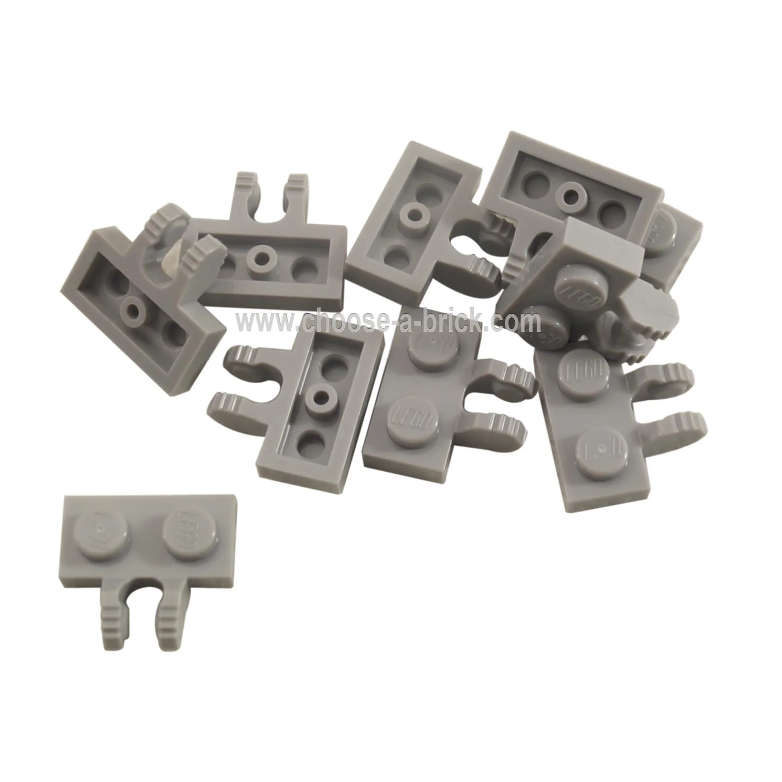 Hinge Plate 1 x 2 Locking with 2 Fingers on Side and 7 Teeth - Image 3