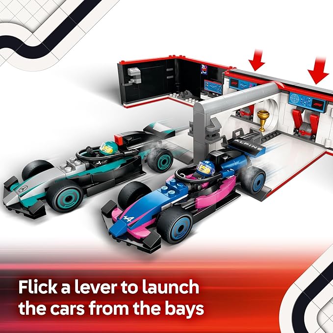 LEGO® City F1 Garage & Mercedes-AMG & Alpine Cars (60444) - Image 4
