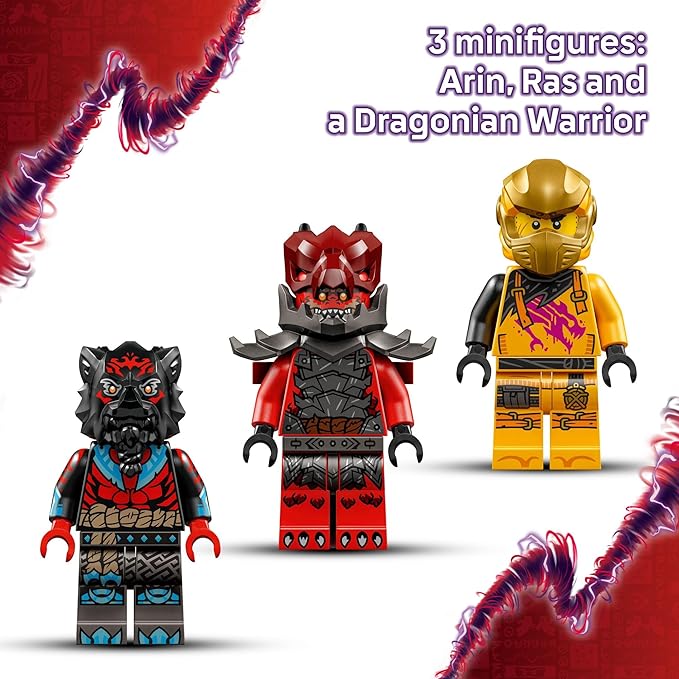 LEGO® NINJAGO Ras and Arin’s Super Storm Jet 71833 Set - Image 4