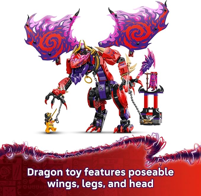 LEGO® NINJAGO Thunderfang Dragon of Chaos 71832 Set - Image 3
