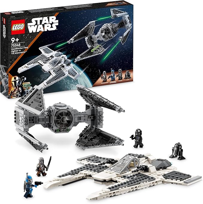 LEGO® Star Wars™ Mandalorian Fang Fighter vs. TIE Interceptor™ (75348)