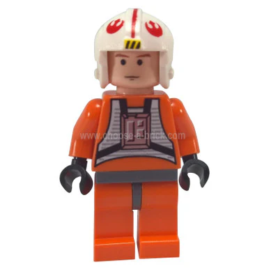 Luke Skywalker - Light Nougat, X-Wing Pilot Suit, Simple Torso and Helmet - Image 2
