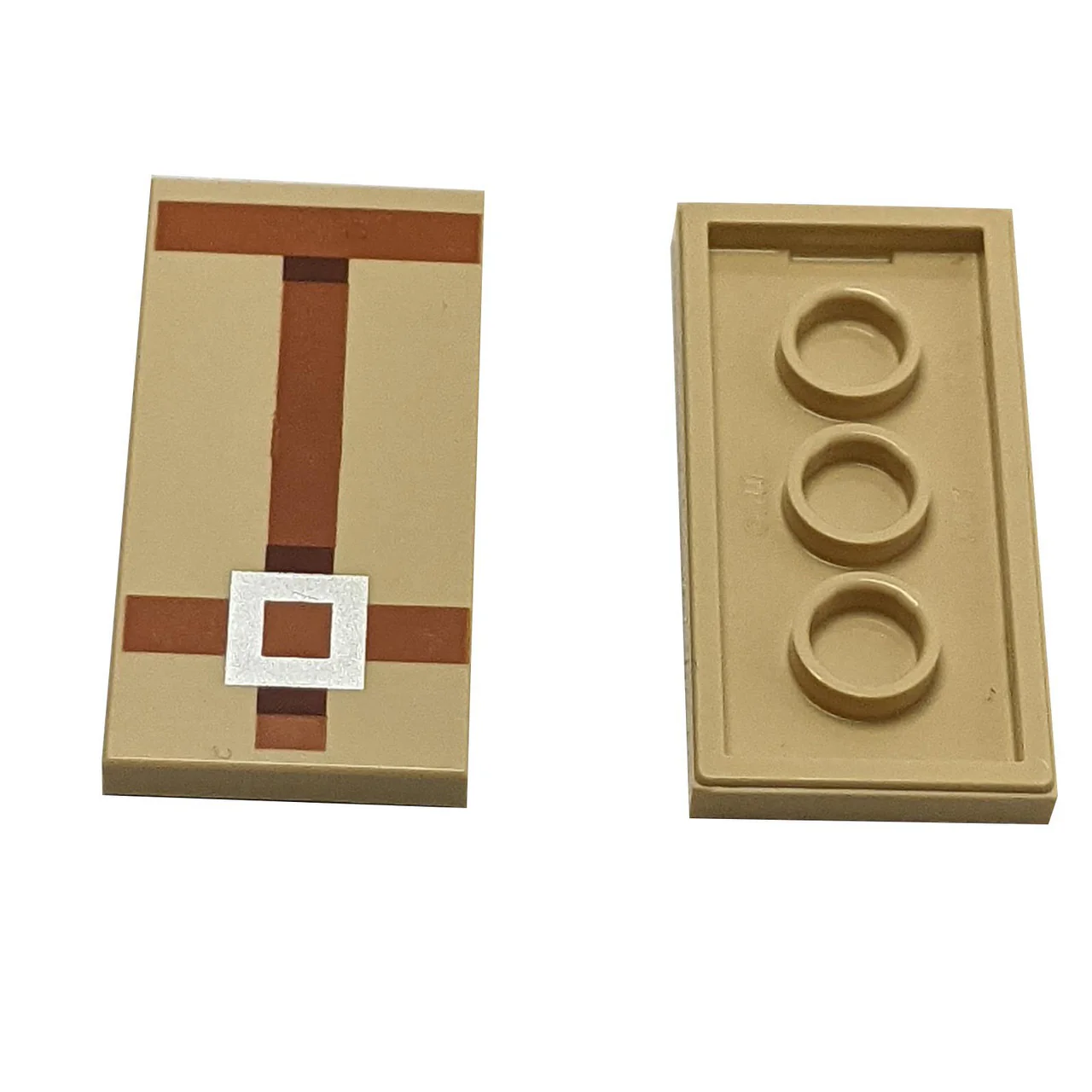 Tile 2 x 4 with Minecraft Camel Harness Pattern 87079pb1413