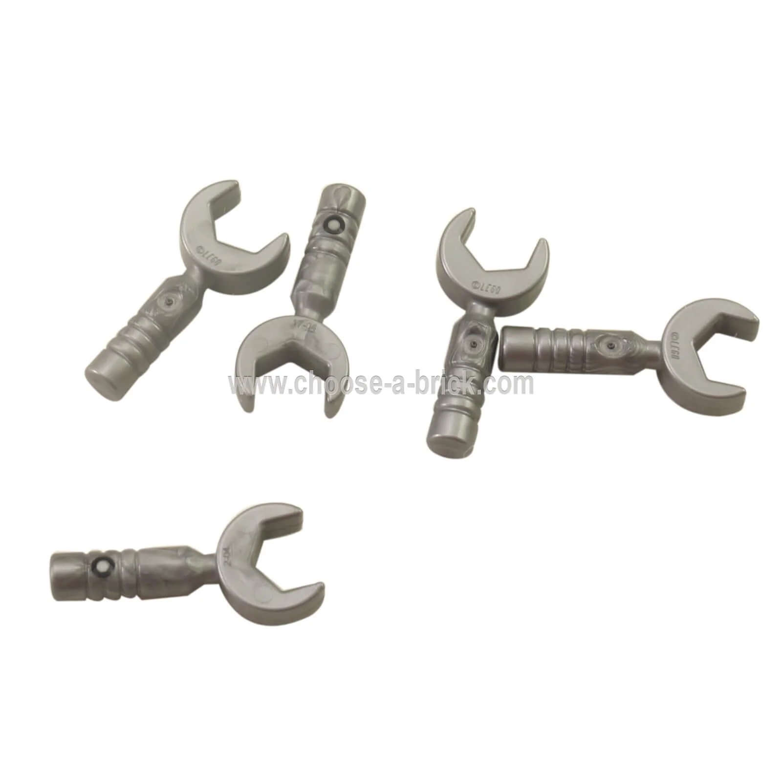 Minifig, Utensil Tool Open End Wrench - 3-Rib Handle - Image 2