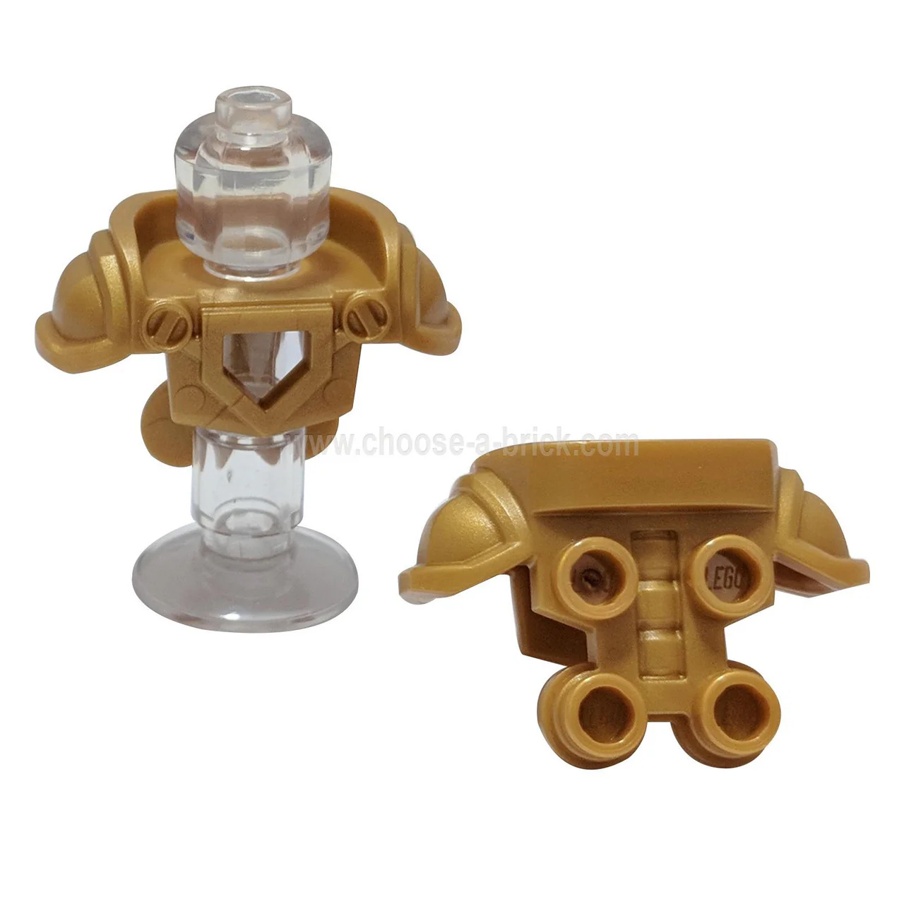 Minifigure Armor Breastplate with Shoulder Pads - Image 3