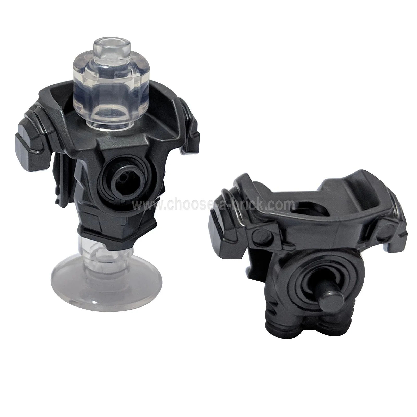 Minifigure Armor Breastplate with Shoulder Pads and Front Stud - Image 6