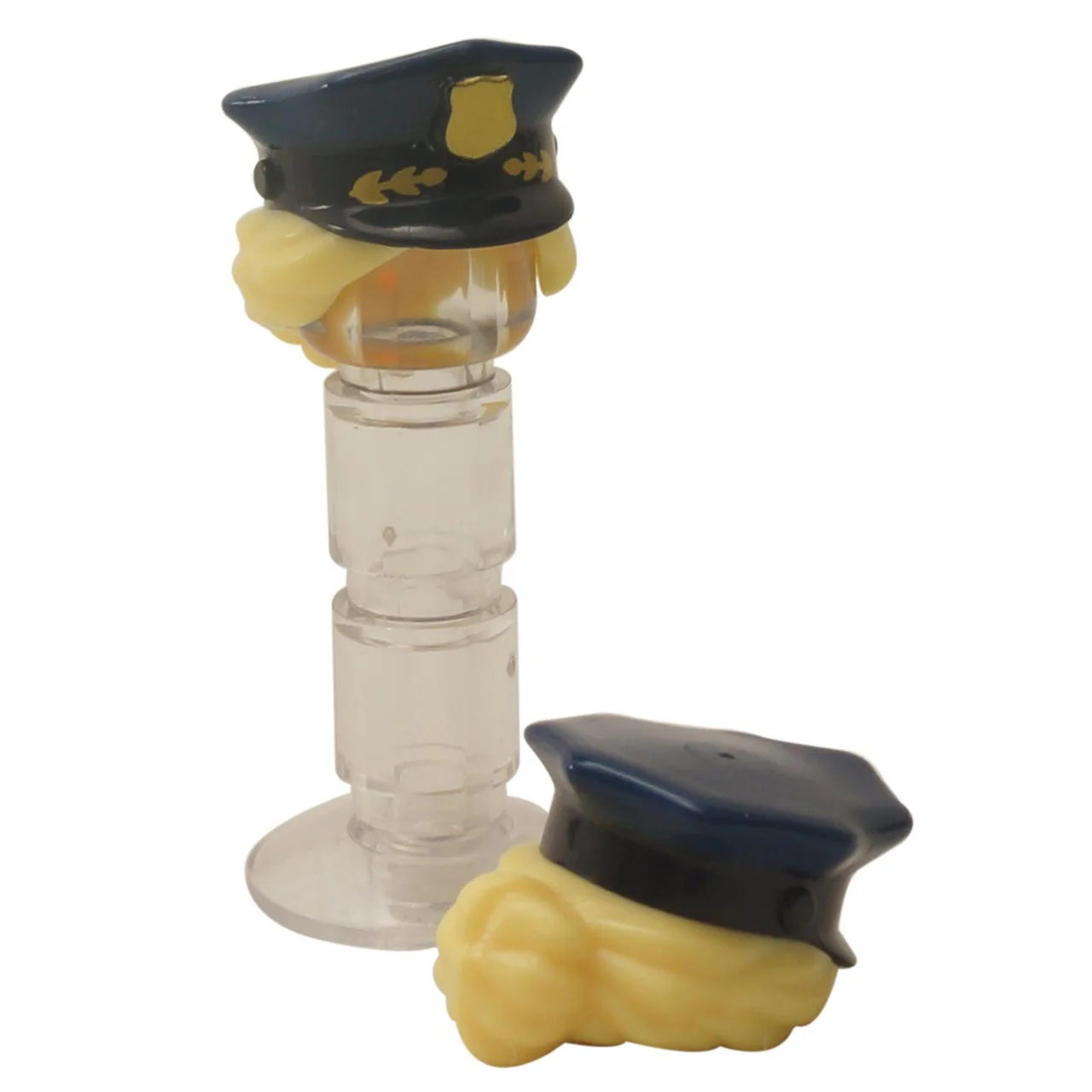 LEGO® Police Hat with blonde Hair in Bun (28430pb03)