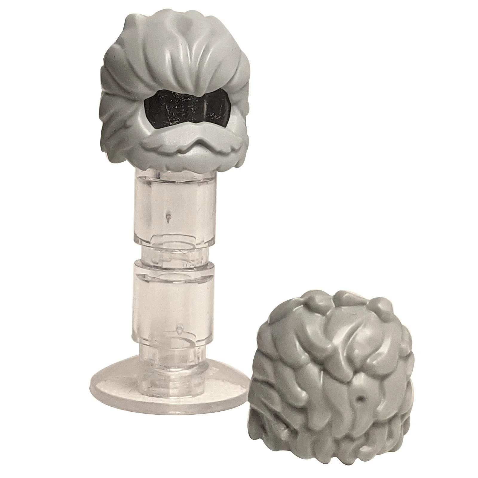 Minifigure, Hair Swept Back and Wavy with Short Beard - Image 2