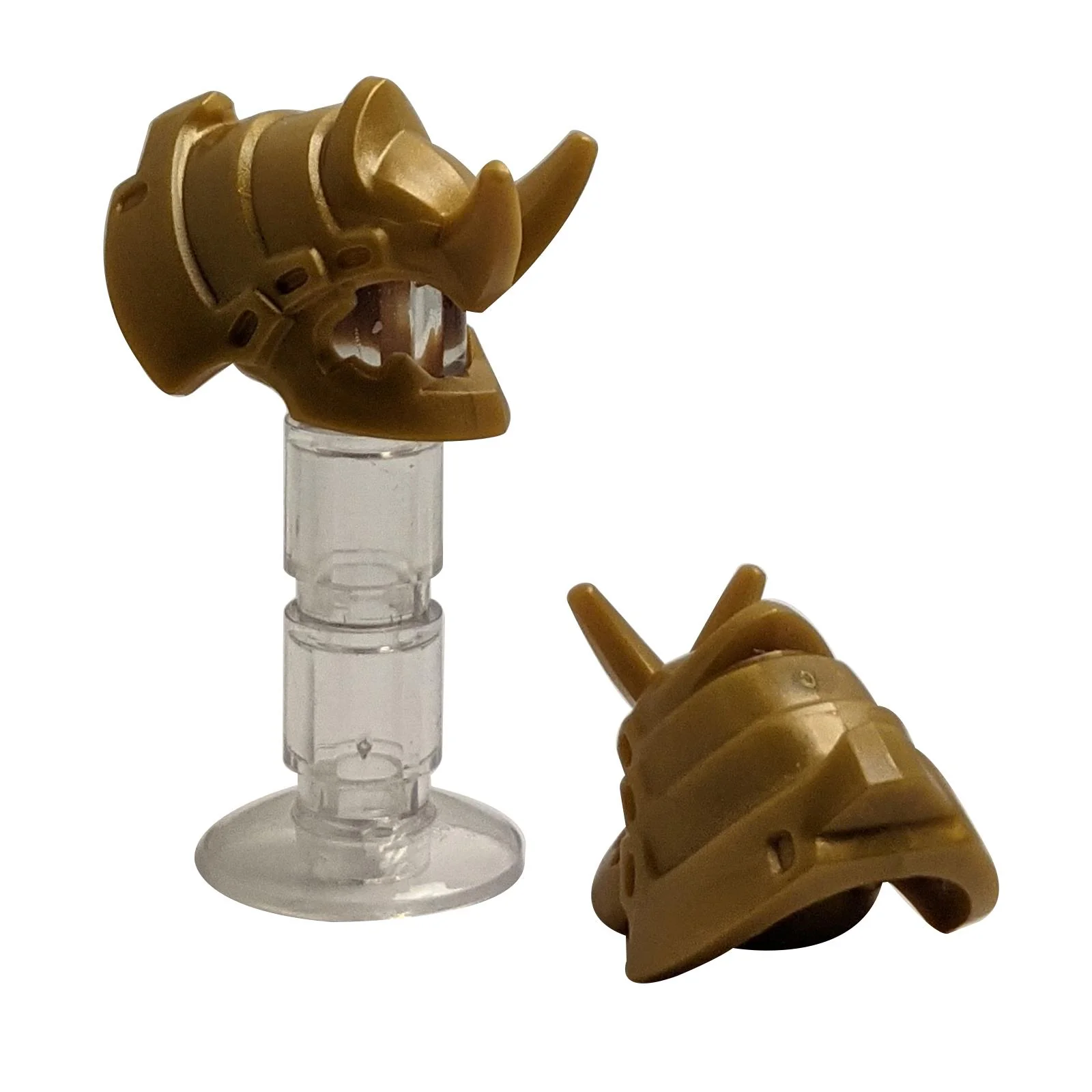 Minifigure, Headgear Helmet Ninja / Samurai, Tipped Forward with Dragon Horns and Jaw - Image 4