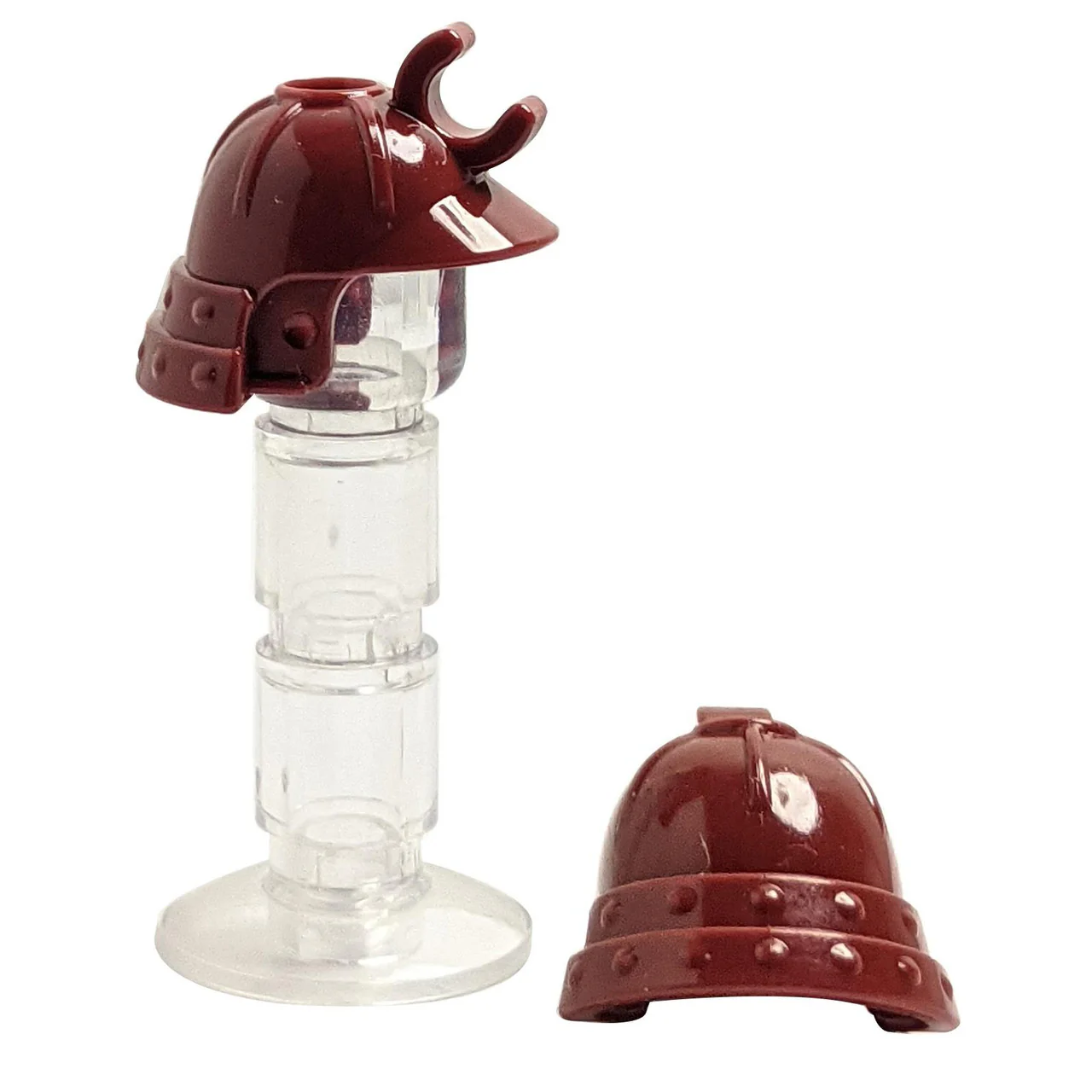 Minifigure, Headgear Helmet Ninja / Samurai with Clip and Long Visor - Image 2