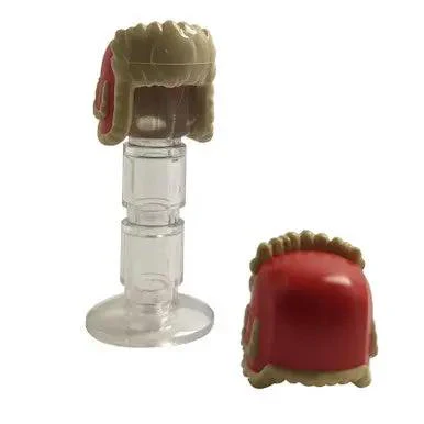 Minifigure, Headgear Ushanka Hat with Molded Tan Fur Lining Pattern - Image 2