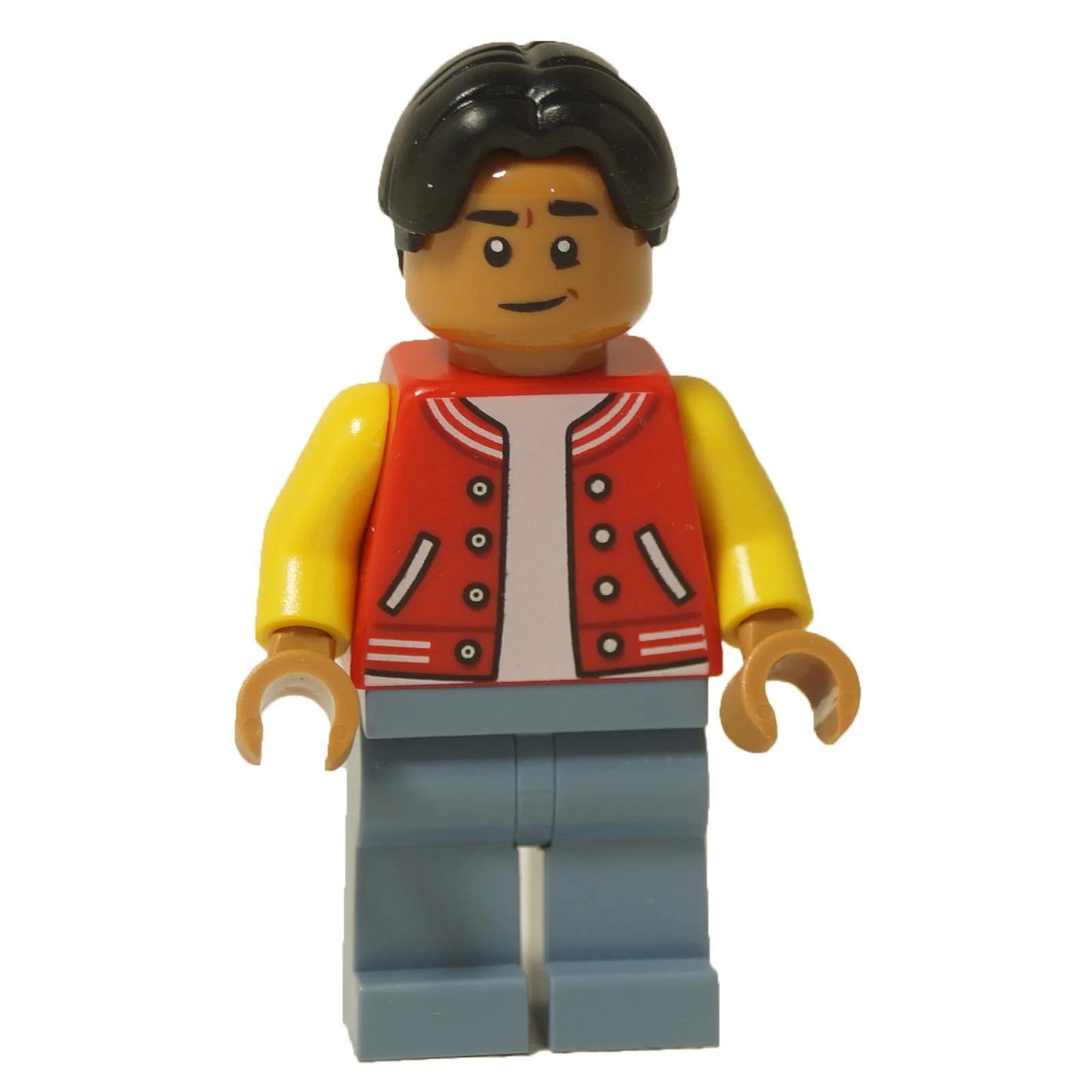 Ned Leeds Minifigure: Red & Yellow Jacket - Image 2