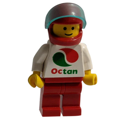 Octan - White Logo, Green Legs, Black Male Hair - Image 2