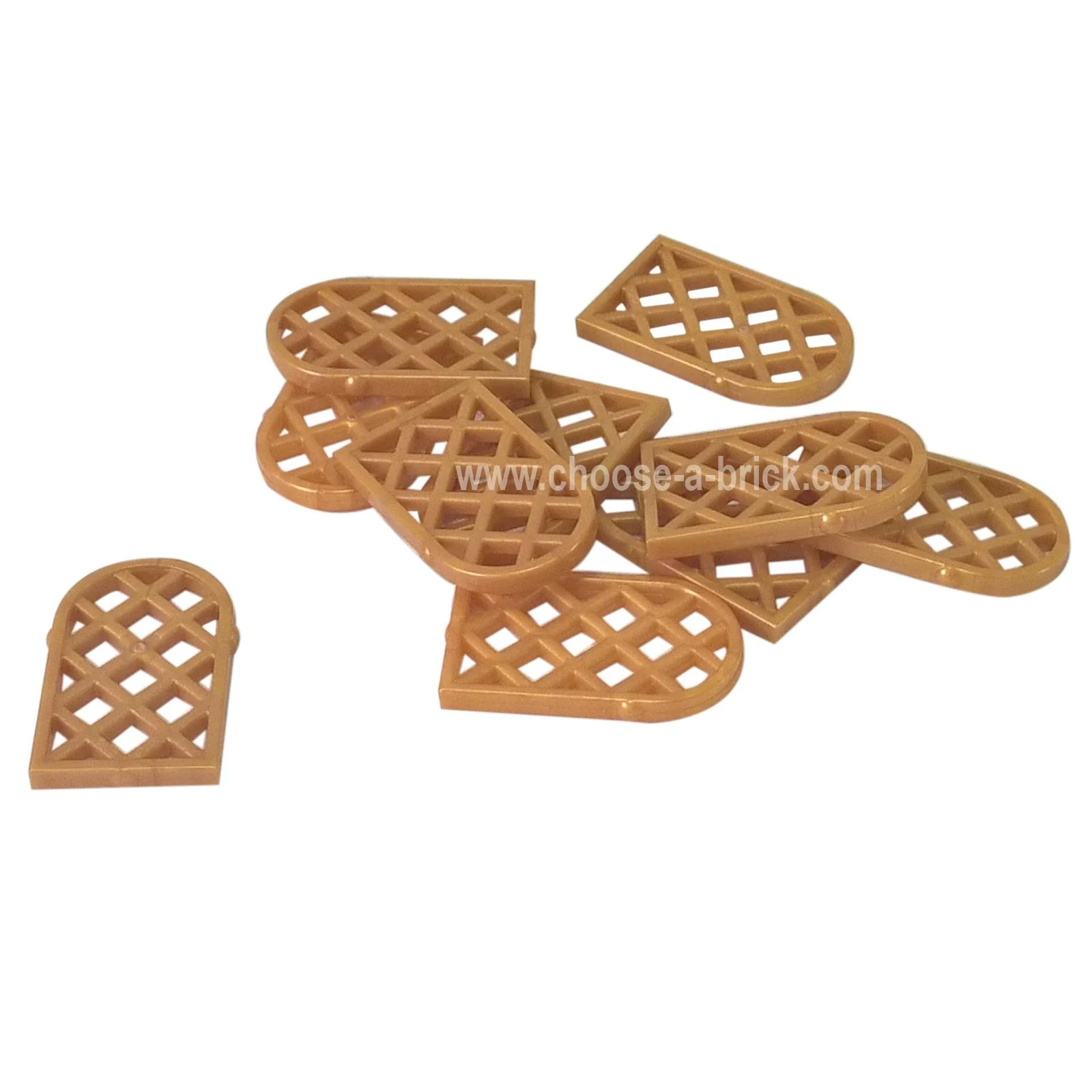 Pane for Window 1 x 2 x 2 2/3 Lattice Diamond with Rounded Top - Image 4