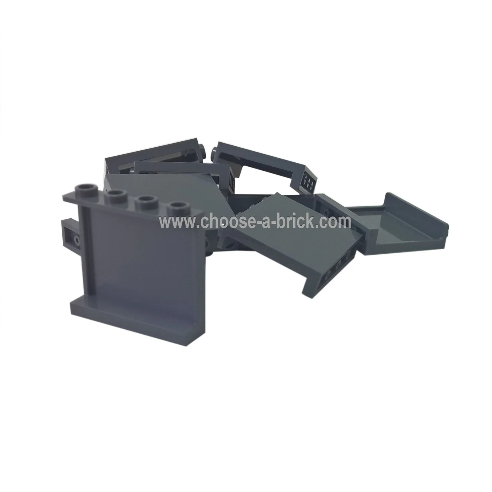 Panel 1 x 4 x 3 with Side Supports - Hollow Studs - Image 9