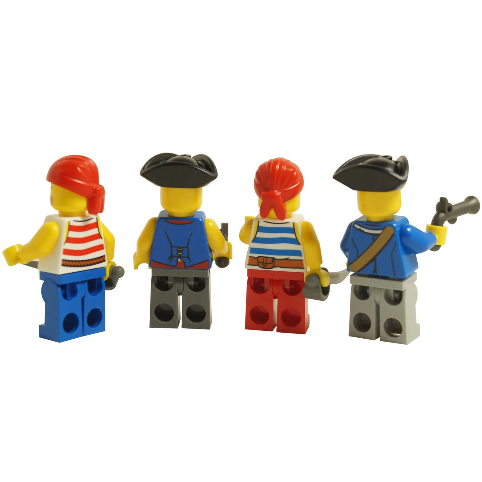 LEGO® Pirate Minifigures – 4 Assorted Pirates with Flintlock pistols & Swords - Image 2