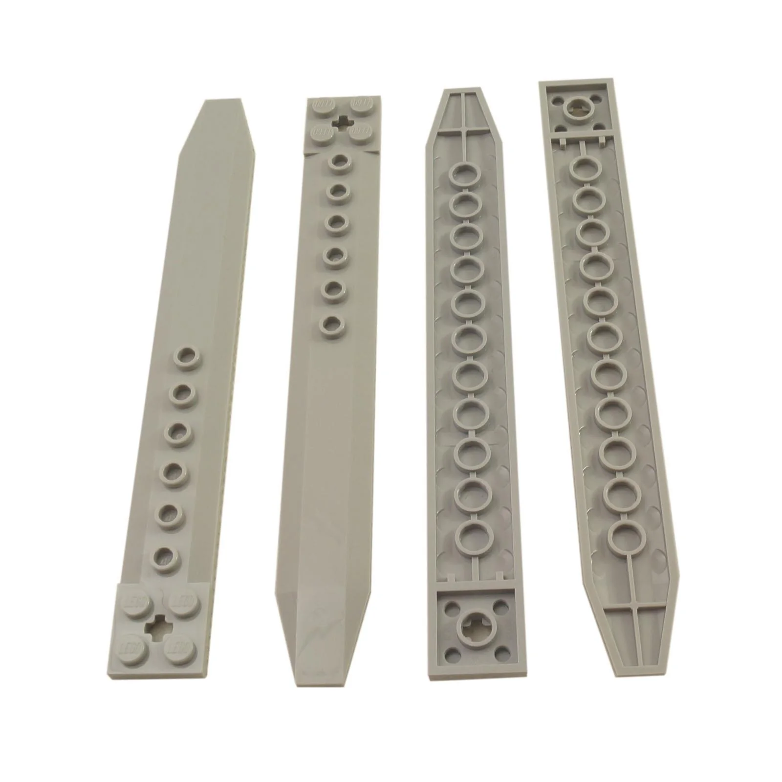 Plate, Modified 2 x 16 with Angled Side Extensions and Axle Hole (Rotor Blade) - Image 2