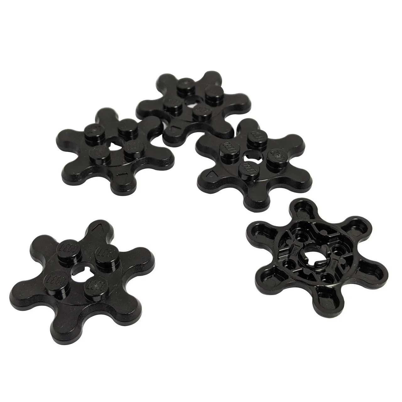 Plate, Round 2 x 2 with 6 Gear Teeth / Flower Petals - Image 4