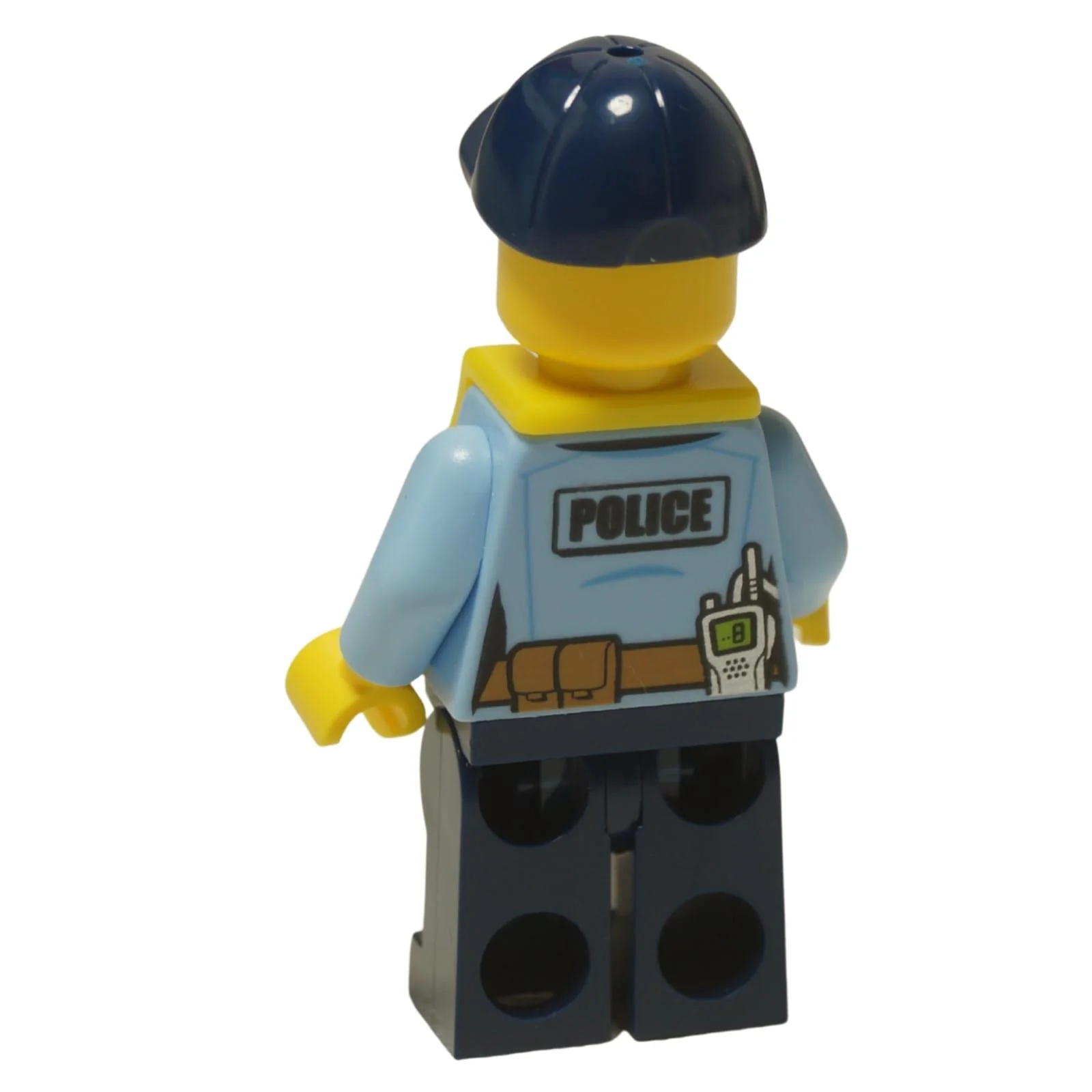 Police Boat Officer Minifigure (Life Jacket, Scowl) - Image 3