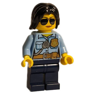 Police Officer, Female, Dark Blue Legs, Sunglasses - Image 2