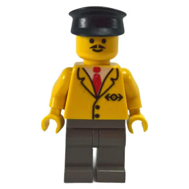 Railway Employee 5, Dark Gray Legs, Black Hat - Image 2