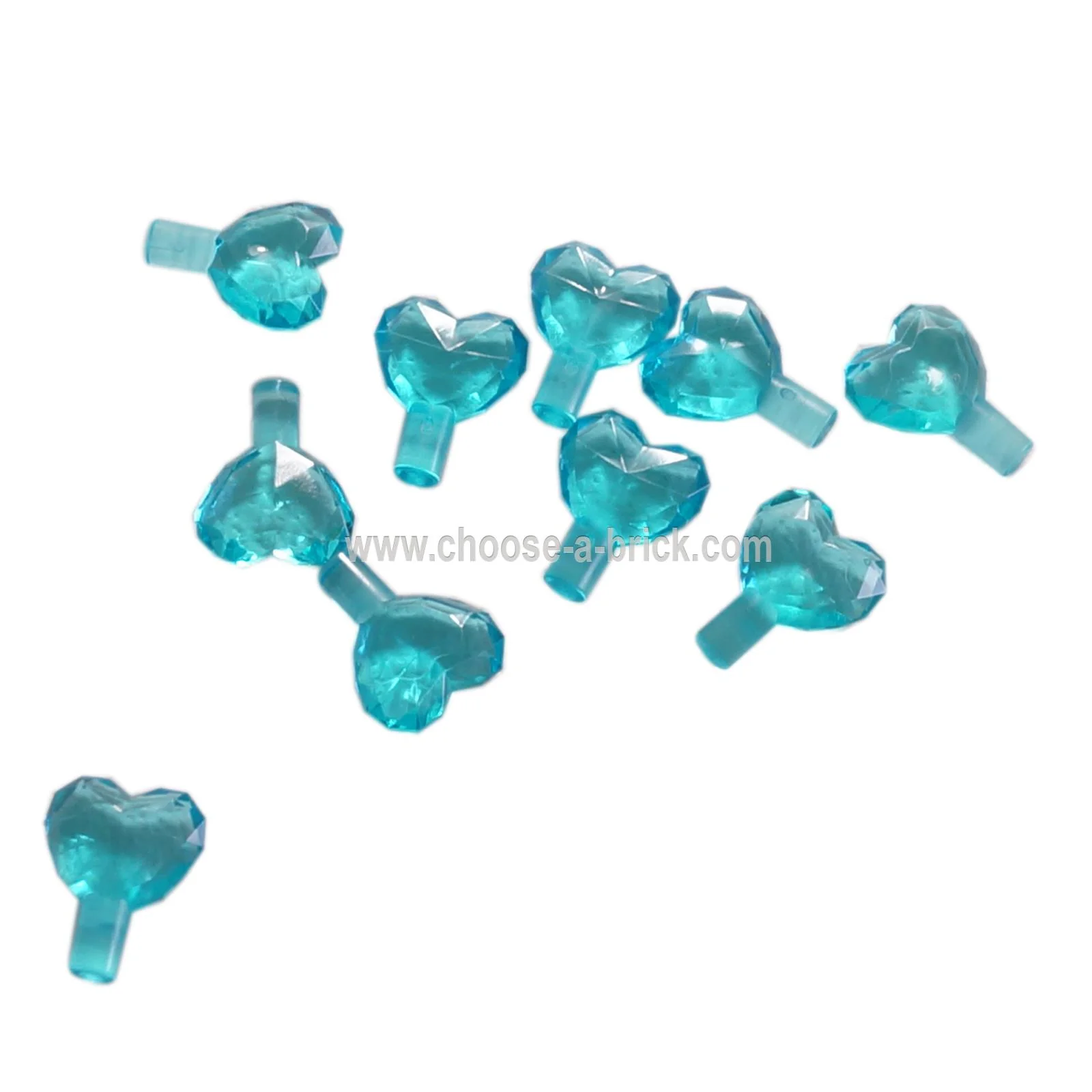 Rock 1 x 1 Jewel Heart Shaped - Image 3