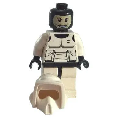 Scout Trooper (Patterned Head, Dark Bluish Gray Torso Pattern) - Image 2