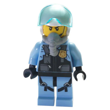 Sky Police - Jet Pilot with Oxygen Mask and Headset - Image 2