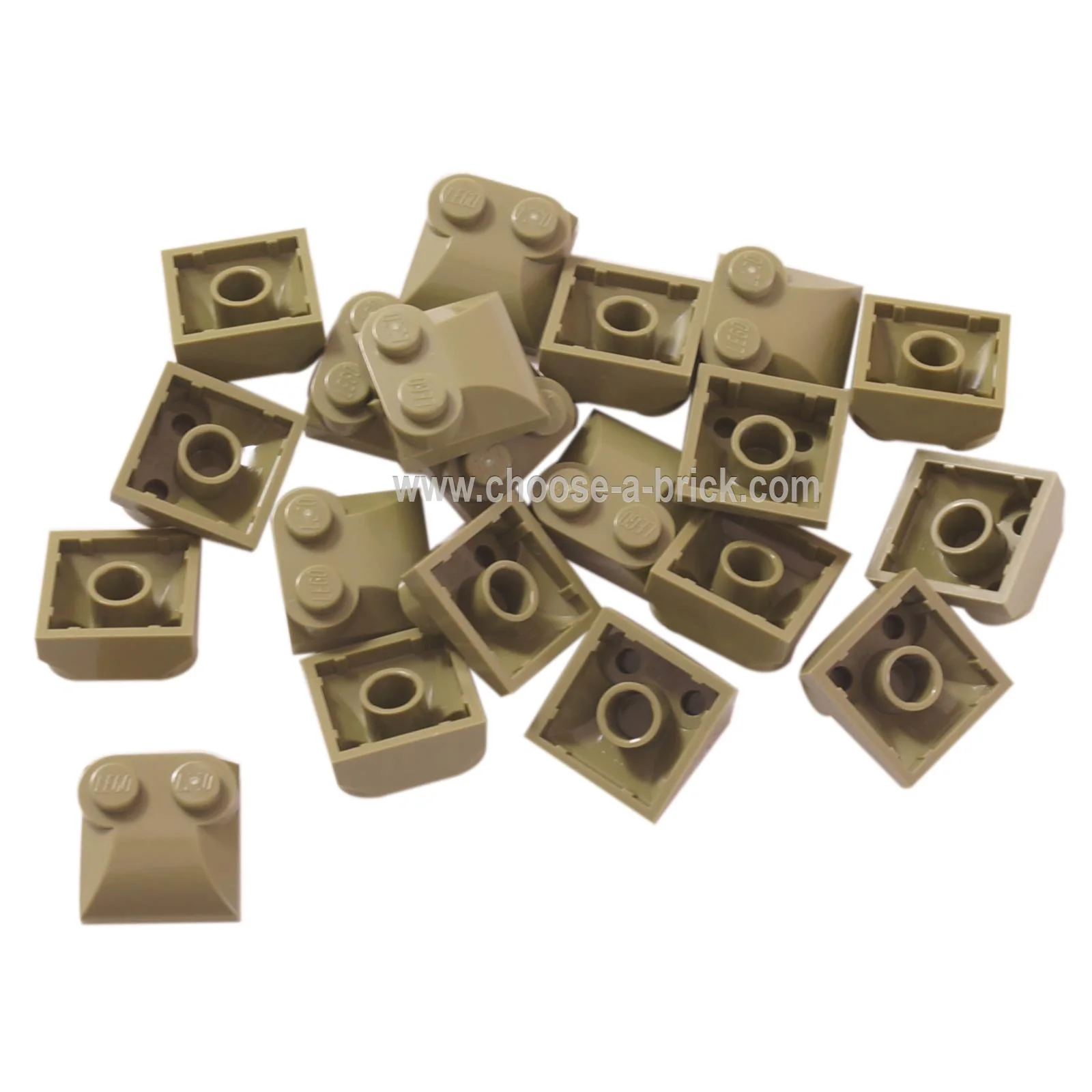Slope, Curved 2 x 2 x 2/3 with 2 Studs and Curved Sides - Image 19