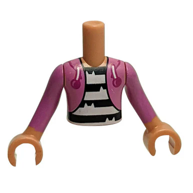 Stylish Mini Doll  Dark Pink Hoodie with Cat Ears - Image 3