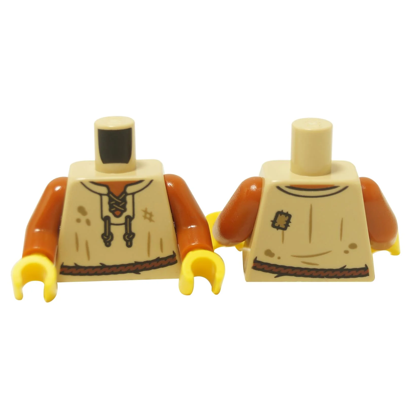 Tan Vest Torso with Dark Orange Neck and Belt