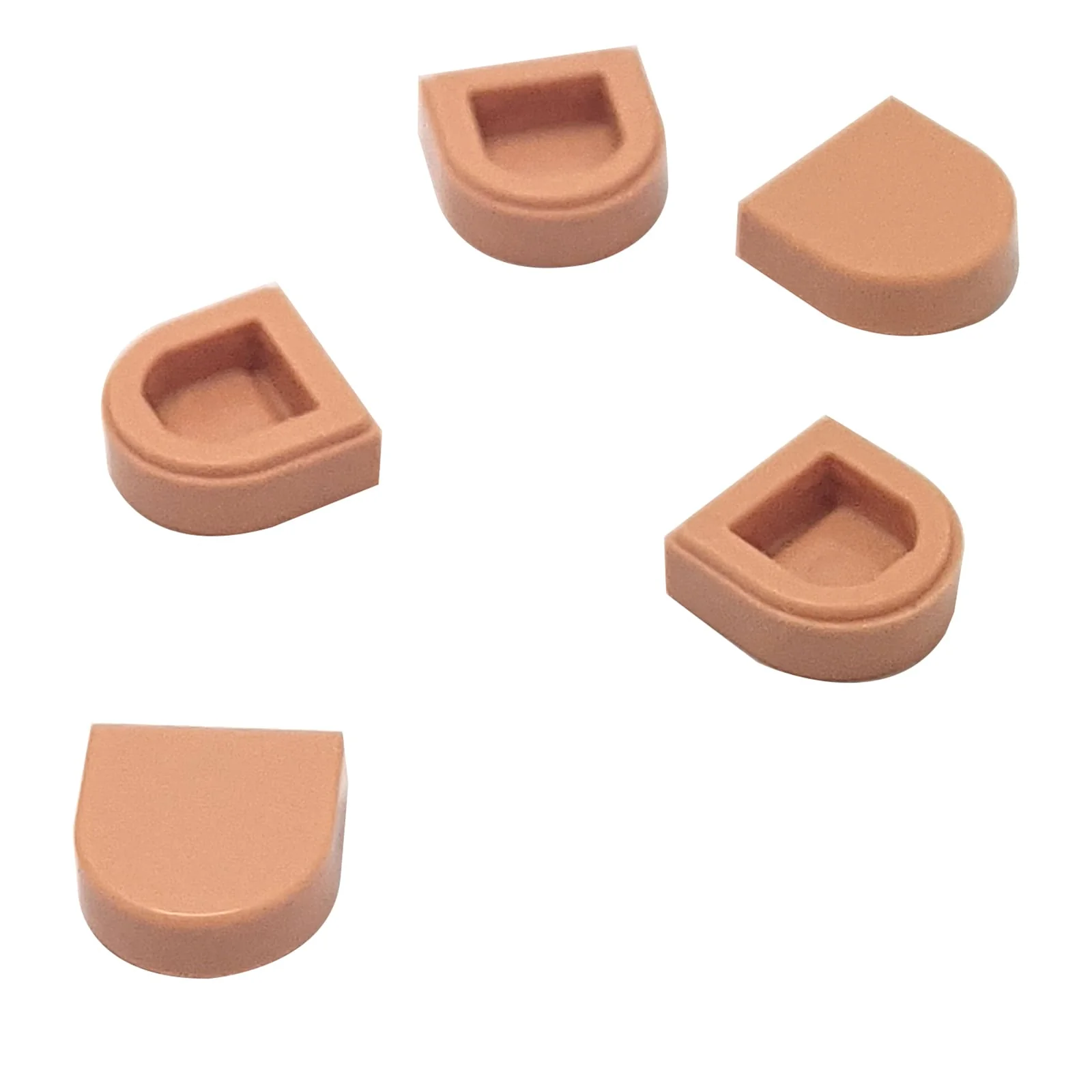 LEGO® Tile Round 1 x 1 Half Circle Extended 24246 - Image 3