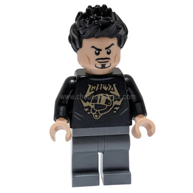 Tony Stark - Black Top with Gold Pattern - Image 2