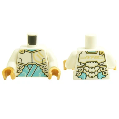 Torso Armor with Ninjago Logogram 'Z' and 'ZANE' on Back - Image 2